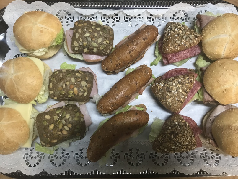 Belegtes Jourgebäck für Partys